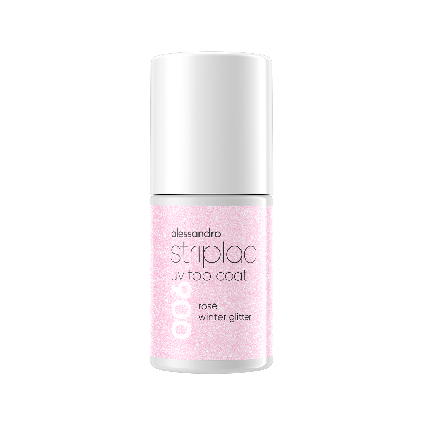 Striplac TOP COAT rosè glitter