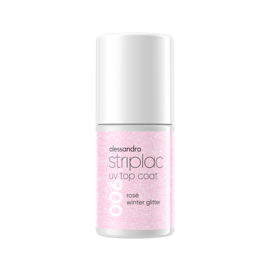 Striplac TOP COAT rosè glitter