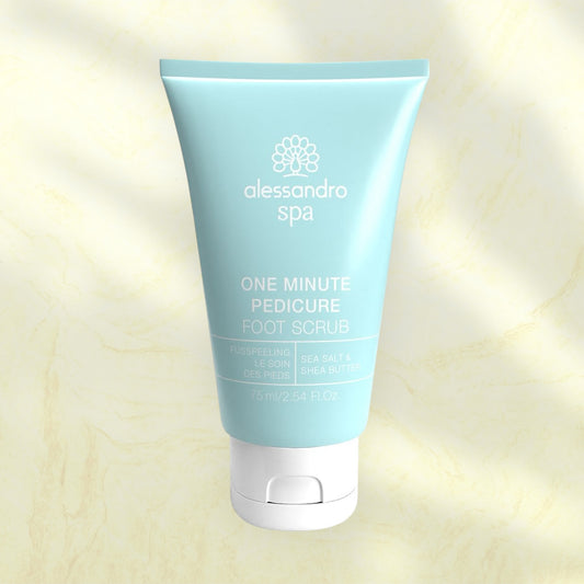 ONE MINUTE PEDICURE - foot scrub