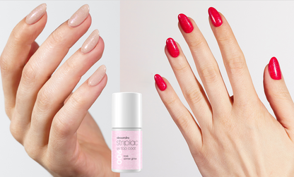 Striplac TOP COAT rosè glitter